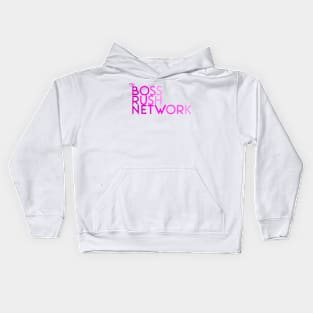 Boss Rush Network Logo (Women Support) Kids Hoodie